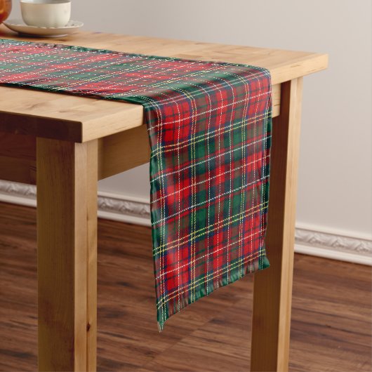 Chemin De Table Court Classic Tartan Plaid Christmas (In Situ)