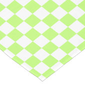 Chemin De Table Court Classic visual lime checkerboard  (Coin)