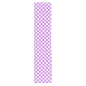 Chemin De Table Court Classic visual magenta checkerboard  (Devant)