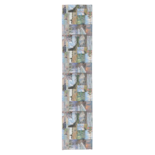 Chemin De Table Court Claude Monet - Patchwork de chefs-d'oeuvre (Devant)