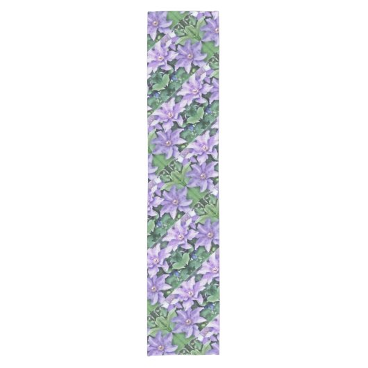 Chemin De Table Court Clematis Pourpre (Devant)