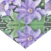 Chemin De Table Court Clematis Pourpre (Coin)