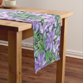 Chemin De Table Court Clematis Pourpre (In Situ)