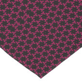 Chemin De Table Court Cluster de fleurs rose et noire (Coin)