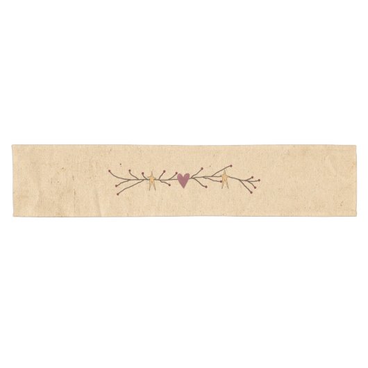 Chemin De Table Court Coeur Stars Table Runner (Horizontal)
