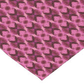 Chemin De Table Court Coeurs Damas roses (Coin)