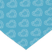 Chemin De Table Court Coeurs de topaz bleu 4e anniversaire coureur de ta (Coin)