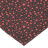 Chemin De Table Court Coeurs rouges et baisers (Coin)