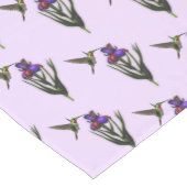 Chemin De Table Court Colibri Et Fleur Iris (Coin)