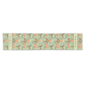 Chemin De Table Court Colibri et Motif Lily (Horizontal)