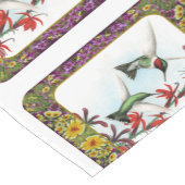 Chemin De Table Court Colibris et Fleurs #5 (Coin)