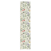 Chemin De Table Court Collage de fleurs sauvages (Devant)