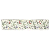 Chemin De Table Court Collage de fleurs sauvages (Horizontal)