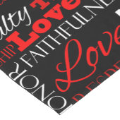 Chemin De Table Court Collage de mot de Saint-Valentin de photo (Coin)