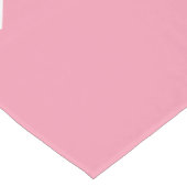 Chemin De Table Court Collection Baby shower Pastel Pink & Grey Chevrons (Coin)