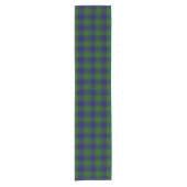 Chemin De Table Court Colquhoun tartan bleu vert plaid (Devant)