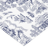 Chemin De Table Court Conception bleue classique de la Chine de saule (Coin)