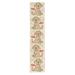 Chemin De Table Court Conception Brown de chiot