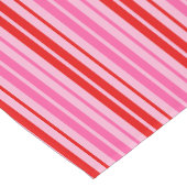 Chemin De Table Court Conception de bandes verticales rose bubble gum ro (Coin)