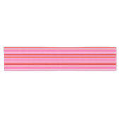 Chemin De Table Court Conception de bandes verticales rose bubble gum ro (Horizontal)