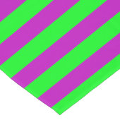 Chemin De Table Court Conception de bandes violettes et vertes (Coin)