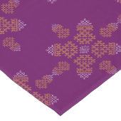 Chemin De Table Court Conception de Kolam minimal violet d'Inde du Sud (Coin)