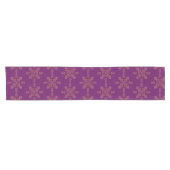 Chemin De Table Court Conception de Kolam minimal violet d'Inde du Sud (Horizontal)
