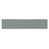 Chemin De Table Court Conception de motif singe bleu (Horizontal)
