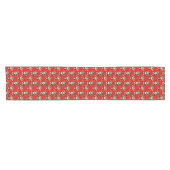 Chemin De Table Court Conception de motif singe rouge (Horizontal)