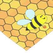 Chemin De Table Court Conception de printemps abeille (Coin)