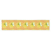 Chemin De Table Court Conception de printemps abeille (Horizontal)