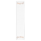Chemin De Table Court Conception de script Thanksgiving Give Thanks (Devant)