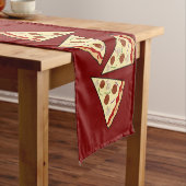 Chemin De Table Court Conception des tranches de pizza (In Situ)