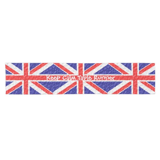 Chemin De Table Court Conception du drapeau Union Jack (Horizontal)
