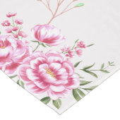 Chemin De Table Court Conception Moderne de Fleurs de Rose (Coin)