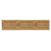 Chemin De Table Court Conception orientale de couverture - feuille (Horizontal)