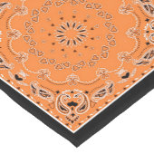 Chemin De Table Court conception orientale orange (Coin)