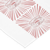 Chemin De Table Court Conception rétro de la boîte de thon (Coin)