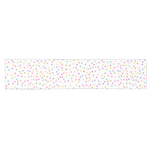 Chemin De Table Court Confettis colorés abstraits élégants