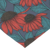 Chemin De Table Court Confleurs rouges (Coin)