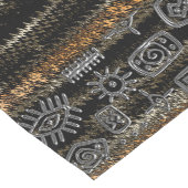 Chemin De Table Court Contemporain Africain Motif Design (Coin)