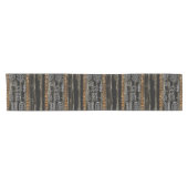 Chemin De Table Court Contemporain Africain Motif Design (Horizontal)
