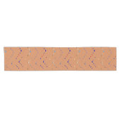 Chemin De Table Court Contemporary Geometric Zig Zag (Horizontal)