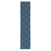 Chemin De Table Court contour bleu rose (Devant)
