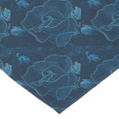 Chemin De Table Court contour bleu rose (Coin)
