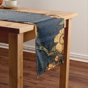 Chemin De Table Court Copie traditionnelle vintage de papier japonais