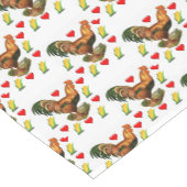 Chemin De Table Court Coq Valentines du coureur de nappes (Coin)