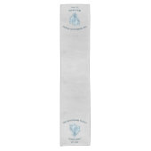 Chemin De Table Court Coque conique bleu (Devant)