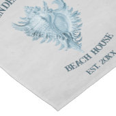 Chemin De Table Court Coque conique bleu (Coin)