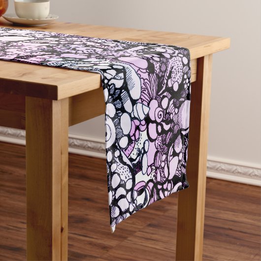 Chemin De Table Court coquillages et galets (In Situ)